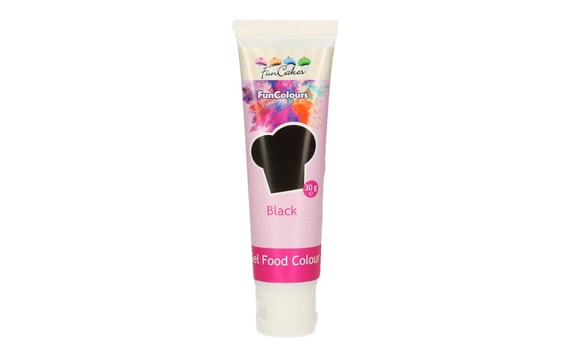 FUNCAKES EDIBLE FUNCOLOURS GEL - BLACK 30G