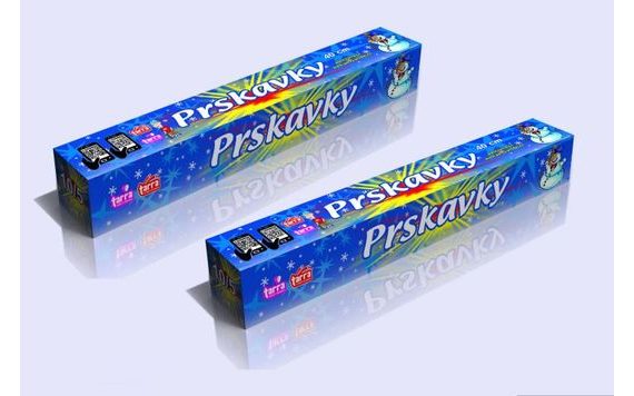 PRSKAVKY 40 CM - SVATBA - PYROTECHNIKA - 100 KS - 10/10/5