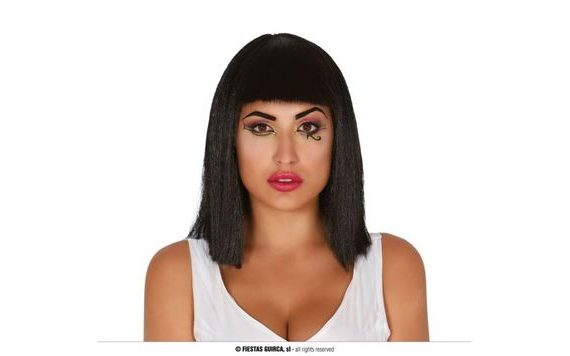 PARUKA ČERNÁ DLOUHÁ KLEOPATRA