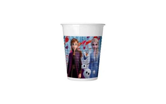 FROZEN PLASTIC CUPS - 200 ML - PACK OF 8