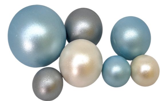 ČOKOLÁDOVÉ GULE MODRO-BIELO-STRIEBORNÉ