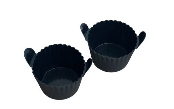 LARGE SILICONE CUPCAKE MOLDS 9 CM FOR AIR FRYER - SET OF 4