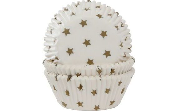 PAPER CUPCAKES FOR MUFFINS AND CUPCAKES STARS - 50 PCS