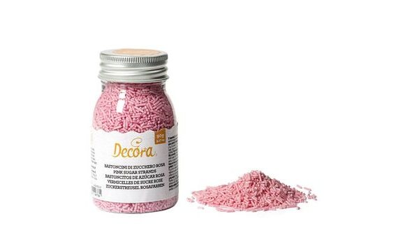 CUKROVÉ ZDOBENÍ TYČINKY RŮŽOVÉ 90 G