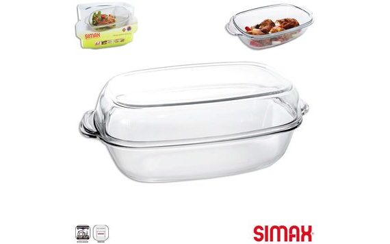 ORION GLASS BAKING DISH WITH LID 8 L