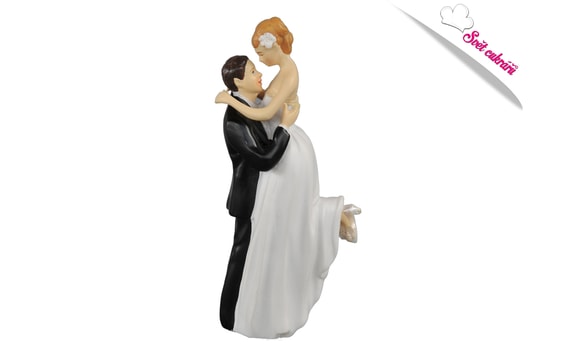 WEDDING CAKE TOPPER - WEDDING COUPLE 14 CM