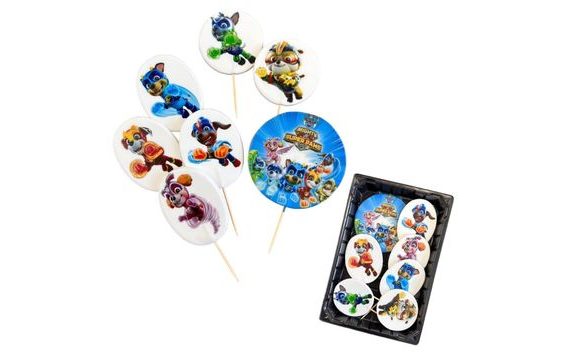 SUPER PAWS – SUGAR DECORATION FOR CAKES (PUPPIES)