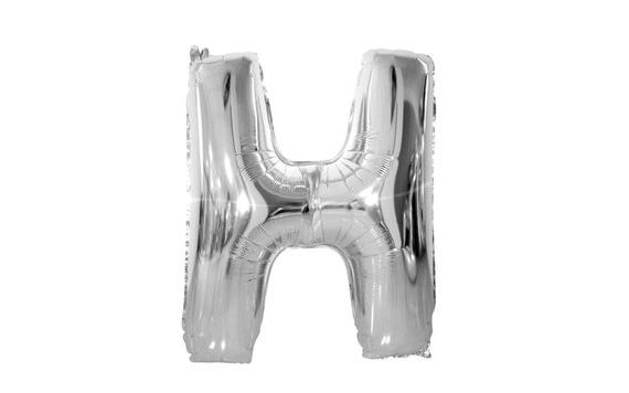 BALLOON FOIL LETTER "H" 115 CM