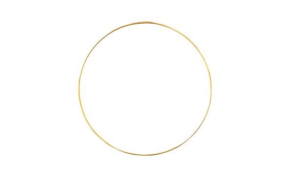 DEKORAČNÁ ZLATÁ OBRUČ 25 CM AMSCAN