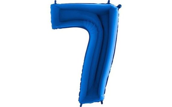 BALLOON FOIL NUMERALS BLUE - BLUE 115 CM - 7