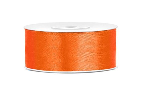 SZATÉN NARANCSSÁRGA SZALAG 25MM/25M