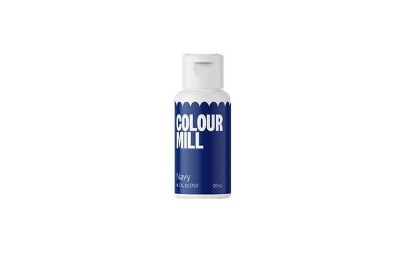 JEDLÁ POTRAVINÁŘSKÁ BARVA TMAVĚ MODRÁ - MILL OIL BLEND 20 ML