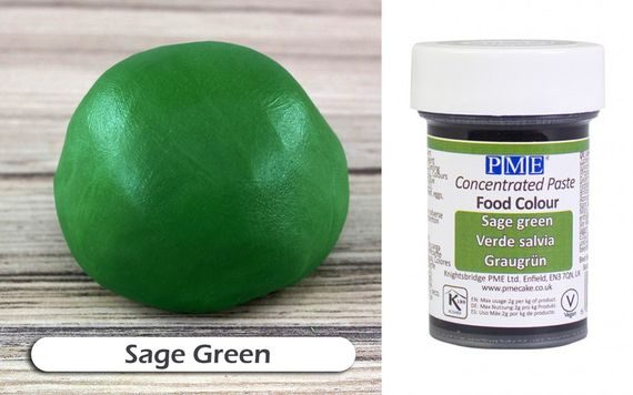 Zelená gelová barva Sage Green - PME - Gelové (pastové) barvy - Gelové  barvy, gelovky, Potravinářské barvy a barviva, Suroviny - Svět cukrářů
