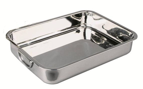 STAINLESS STEEL ROASTING PAN CON ASAS 40 CM