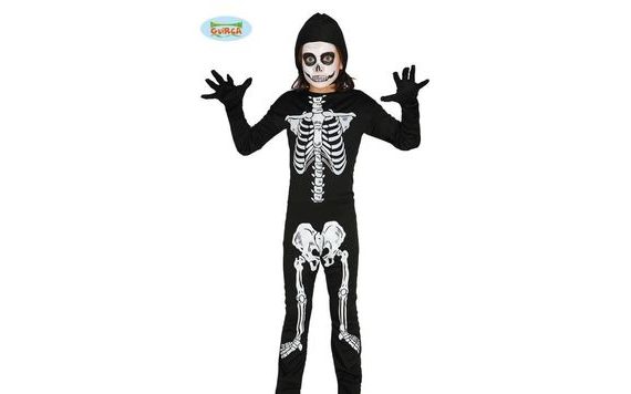 CHILDREN'S SKELETON COSTUME - BOY, SIZE 7-9 YEARS