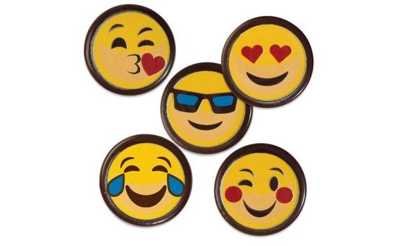 CHOCOLATE DECORATION - SMILEYS 8 PCS