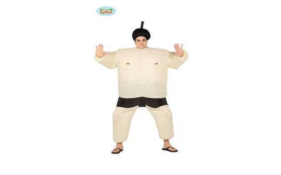 SUMO COSTUME WITH AUTOMATIC INFLATION, SIZE L 52-54