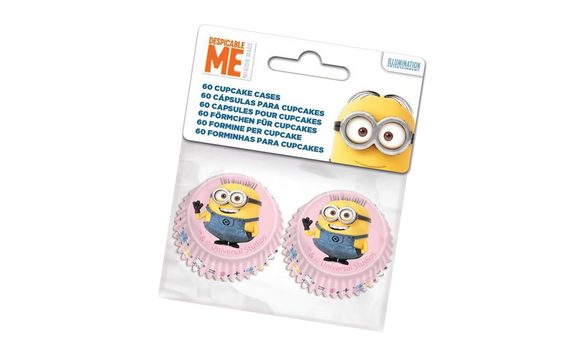 KOŠÍČKY NA BONBÓNY, PRALINKY A MINIMUFFINKY - MIMONI - MINIONS - 60 KS