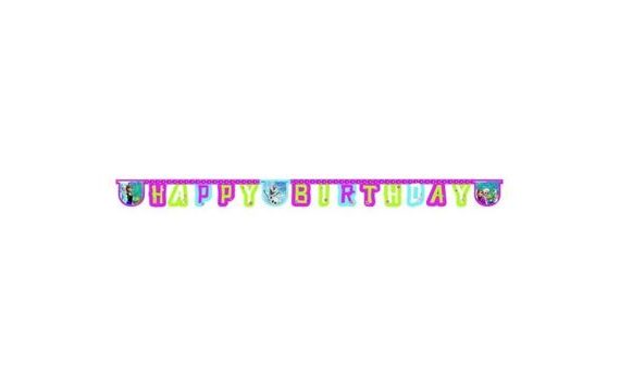 BANNER - GIRLANDA FROZEN - LEDOVÉ KRÁLOVSTVÍ HAPPY BIRTHDAY 2,15 M