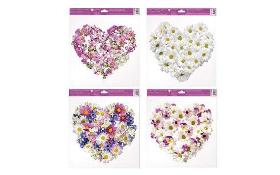 WINDOW FILM 6865 FLORAL HEART 30X33.5 CM