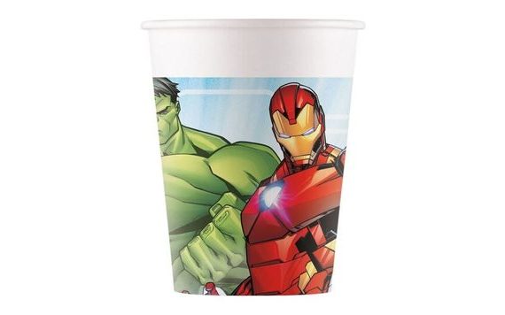 PAPÍROVÉ KELÍMKY AVENGERS, 200 ML, 8 KS