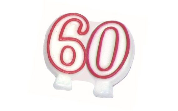 60-AS SZÁMÚ GYERTYA