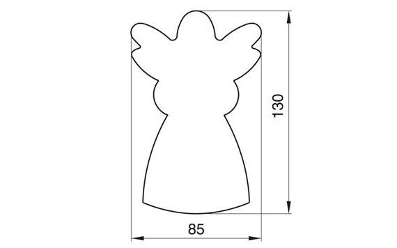 DOUGH CUTTER ANGEL SMALL