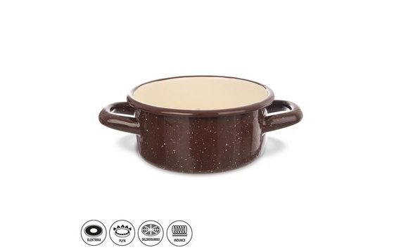 ORION BROWN ENAMELLED SAUCEPAN 0.6 L TM1