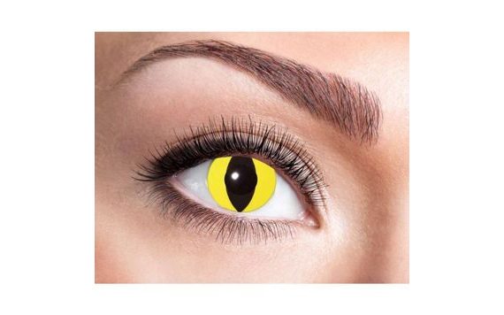 KONTAKTNÉ ŠOŠOVKY MAČACIE ŽLTÉ - MAČKA - HALLOWEEN