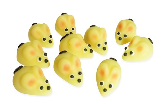 MINIMYŠKY – 10 KUSŮ  - MARCIPÁNOVÁ ZVÍŘÁTKA