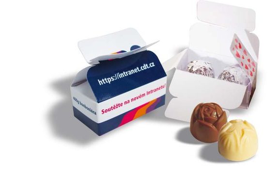 REKLÁM MINIBONBONIER 2 DB-OS – 22 G, SAJÁT MINTÁVAL/LOGÓVAL – 250 DB-TÓL