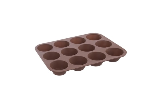 Svet cukrárov - Forma na muffiny 12 ks silikónová 35 x 26 cm, oranžová -  ORION - Formy na muffiny - Na muffiny a cupcakes, Na pečenie
