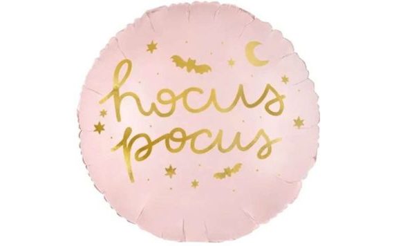 HOCUS POCUS FOIL BALLOON - PINK - HALLOWEEN - WITCH - 45 CM