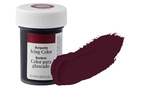 GEL PASET COLOUR WILTON BURGUNDY (WINE RED)