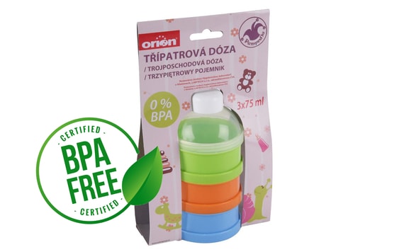 TŘÍPATROVÁ DÓZA NA SVAČINKY PRO MIMINKA 3X0,075 L - BPA FREE