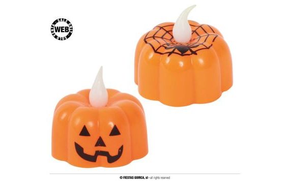 LED TÖKGYERTYA - HALLOWEEN - 4 CM