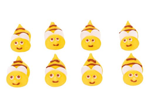 VČIELKY – CUKROVÁ DEKORÁCIA (8 KUSOV)