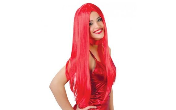 RED LONG WIG
