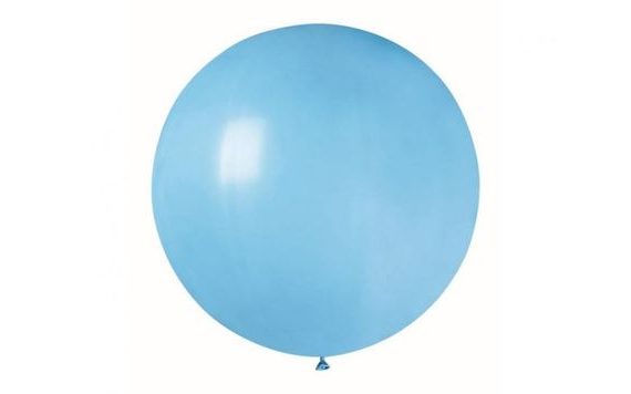 BALÓN LATEX 80 CM - PASTELOVÝ BABY MODRÝ 1 KS