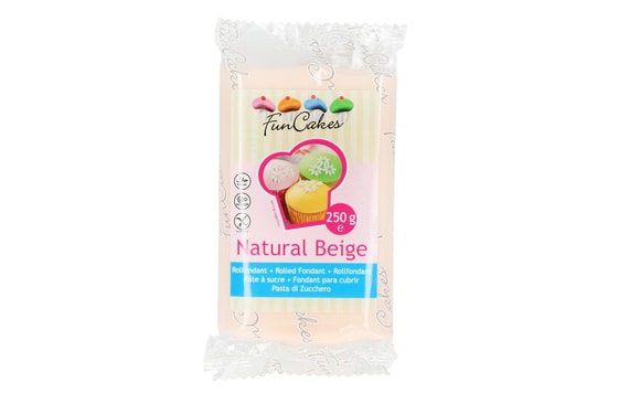 HENGERELT BŐR SZÍNŰ - (SZÍNES FONDANT) NATURAL BEIGE 250 G