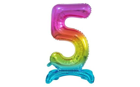 FOIL BALLOON NUMBERS DUH ON BASE, 74 CM - 5