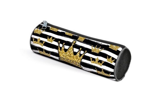 CYLINDRICAL PENCIL CASE - ROYAL CROWN