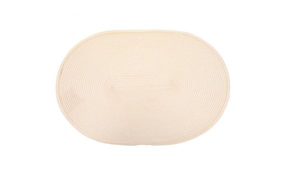 OVAL PLASTIC PLACEMAT 45X30 CM CREAM