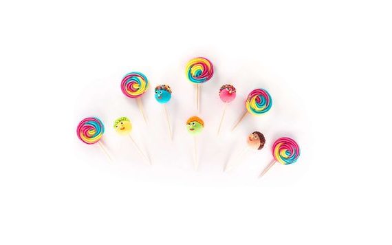 CHEERFUL LOLLIPOPS – INSERTABLE SUGAR DECORATION FOR CAKES