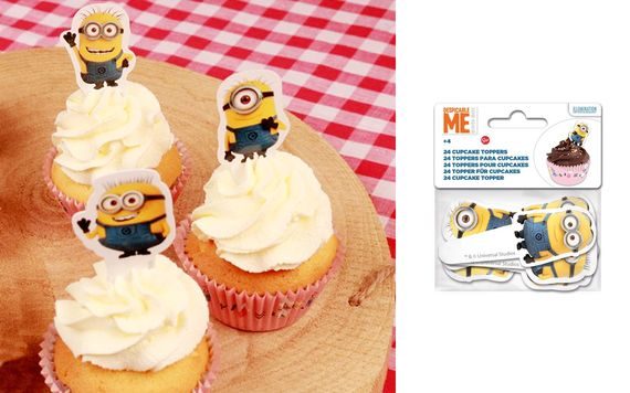 BESZÚRÓ MINION - CUPCAKE TOPPERS MINIONS - 24 DB