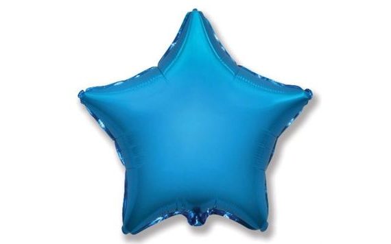 45 CM BLUE STAR FOIL BALLOON