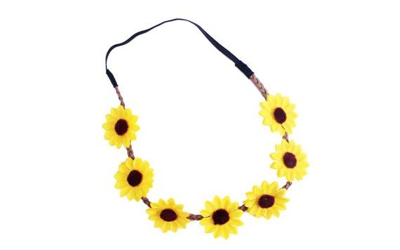 YELLOW FLOWER HEADBAND