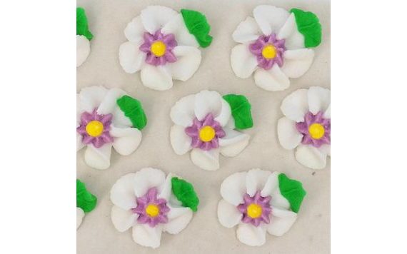 CUKROVÉ DEKORÁCIE – VEĽKÉ KVETY NA PLATÍČKU 21