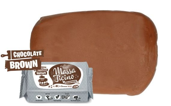 MODELOVACÍ HMOTA MASSA TICCINO CHOCOLATE BROWN (HNĚDÁ) 250 G