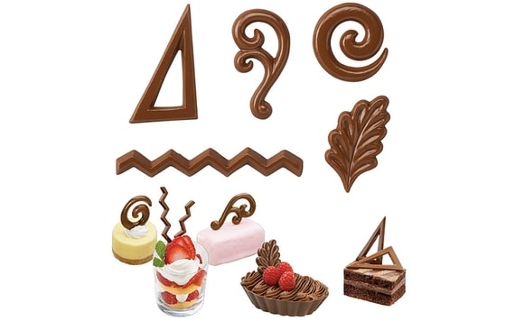 CHOCOLATE MOULDS ON A SHEET FILIGREES